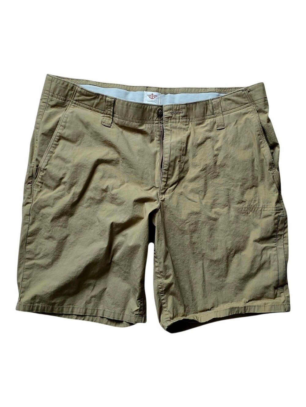 Men's Dockers Khaki Flat-Front Men's Shorts 34W